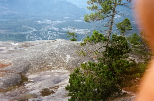 View north west from centre peak, Stawamus Chief trail 1995-10.